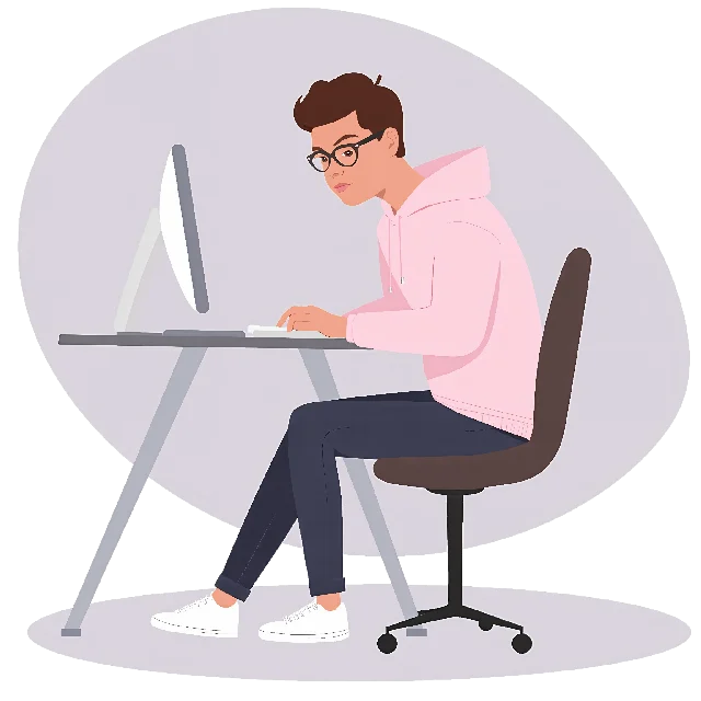 Me clique pas dessus Yofardev typing animation